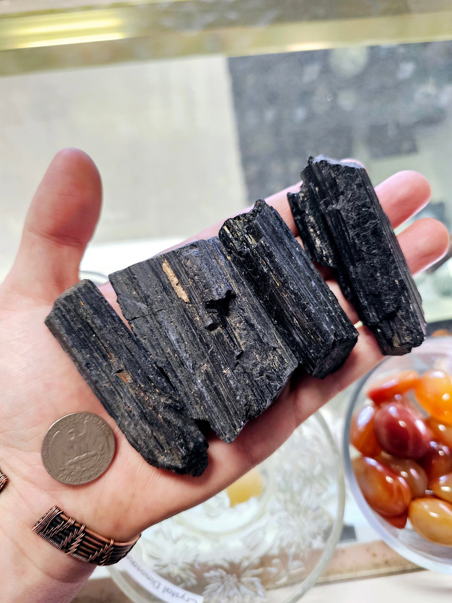 Black Tourmaline Rough Chunk