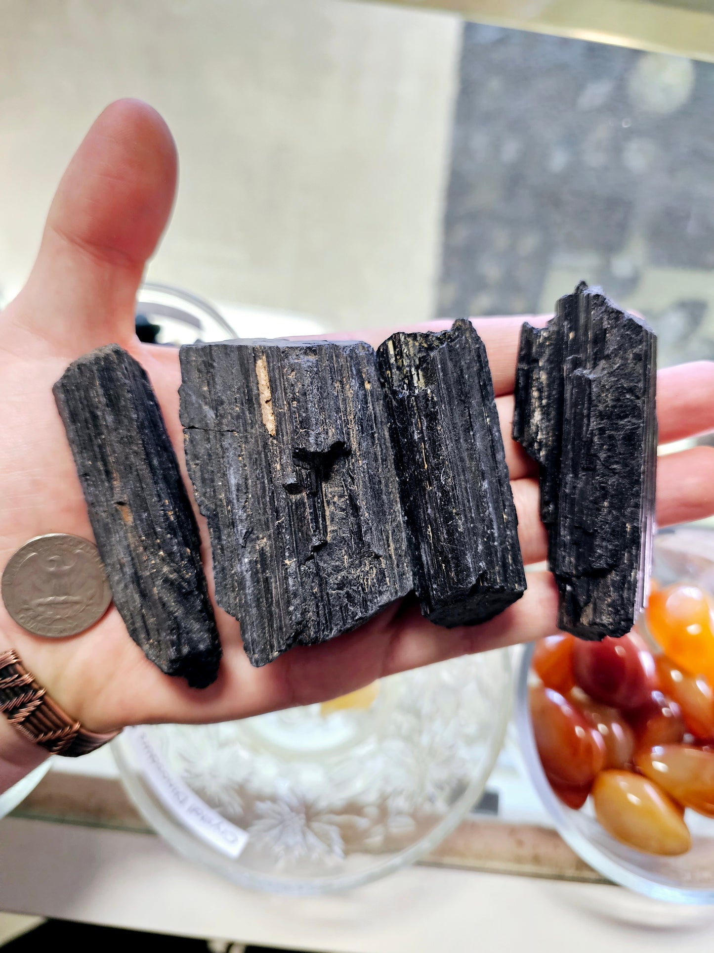 Black Tourmaline Rough Chunk