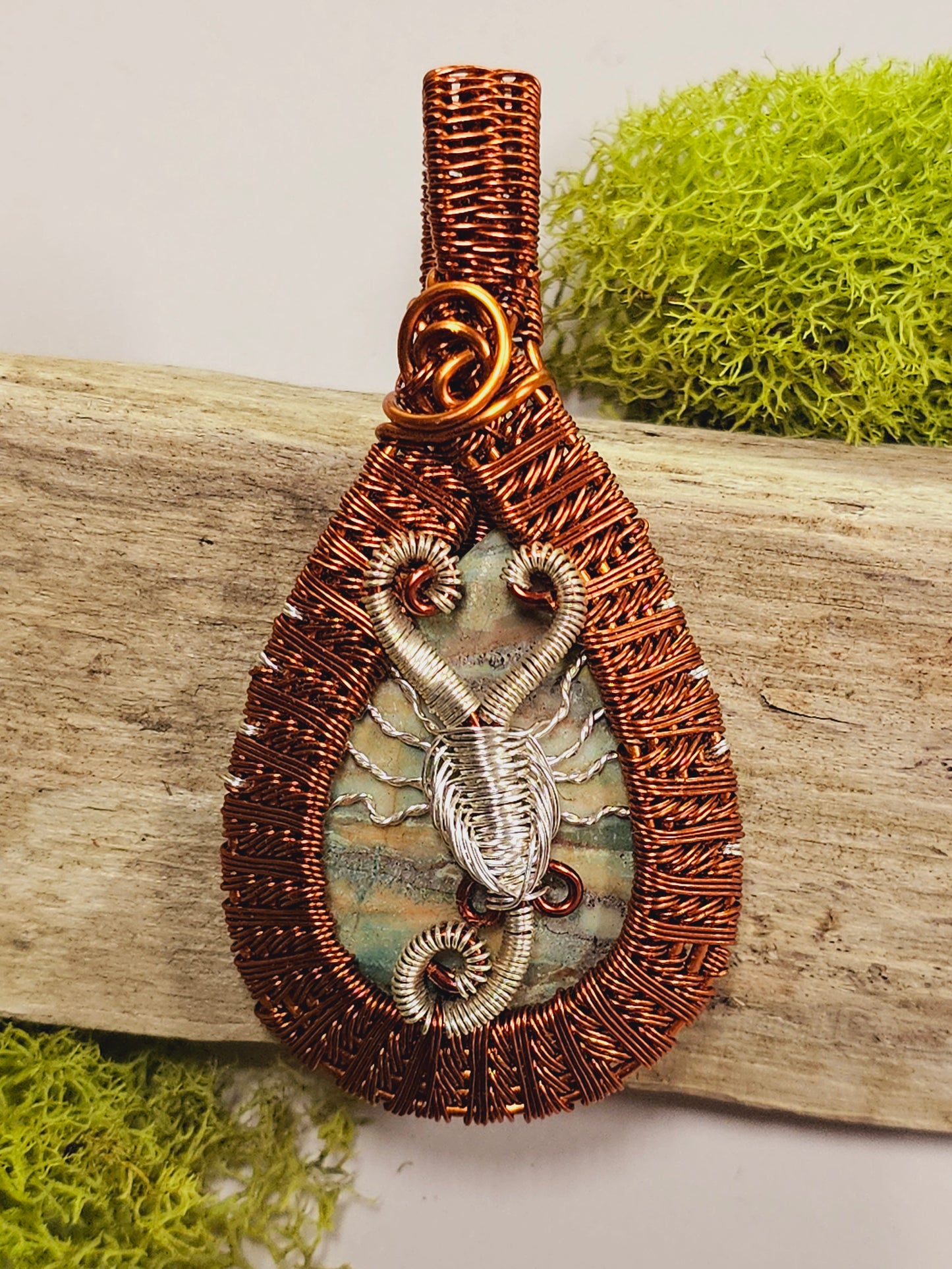 Scorpion Wire Wrapped Necklace Pendant