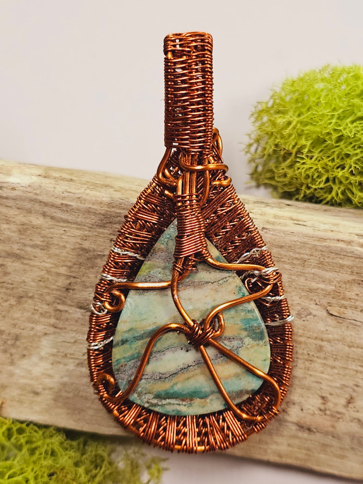 Scorpion Wire Wrapped Necklace Pendant