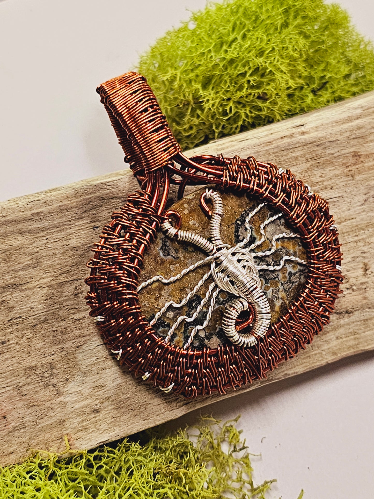 Scorpion Wire Wrapped Necklace Pendant