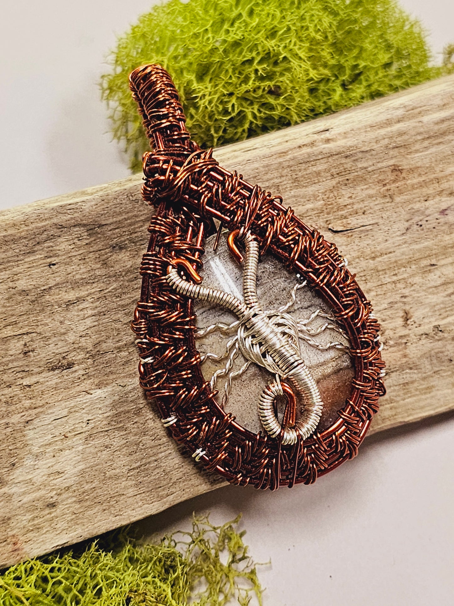 Scorpion Wire Wrapped Necklace Pendant
