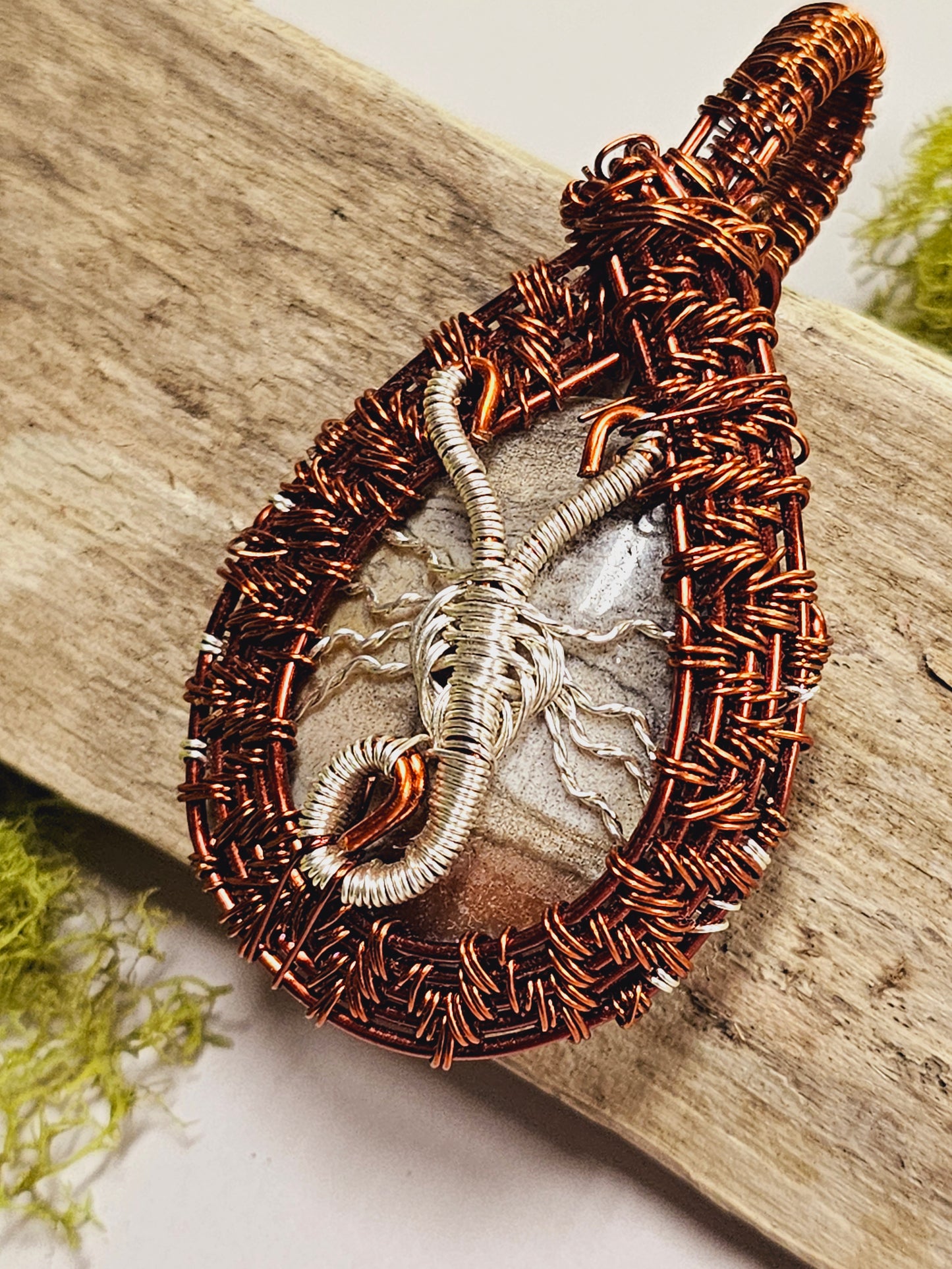 Scorpion Wire Wrapped Necklace Pendant