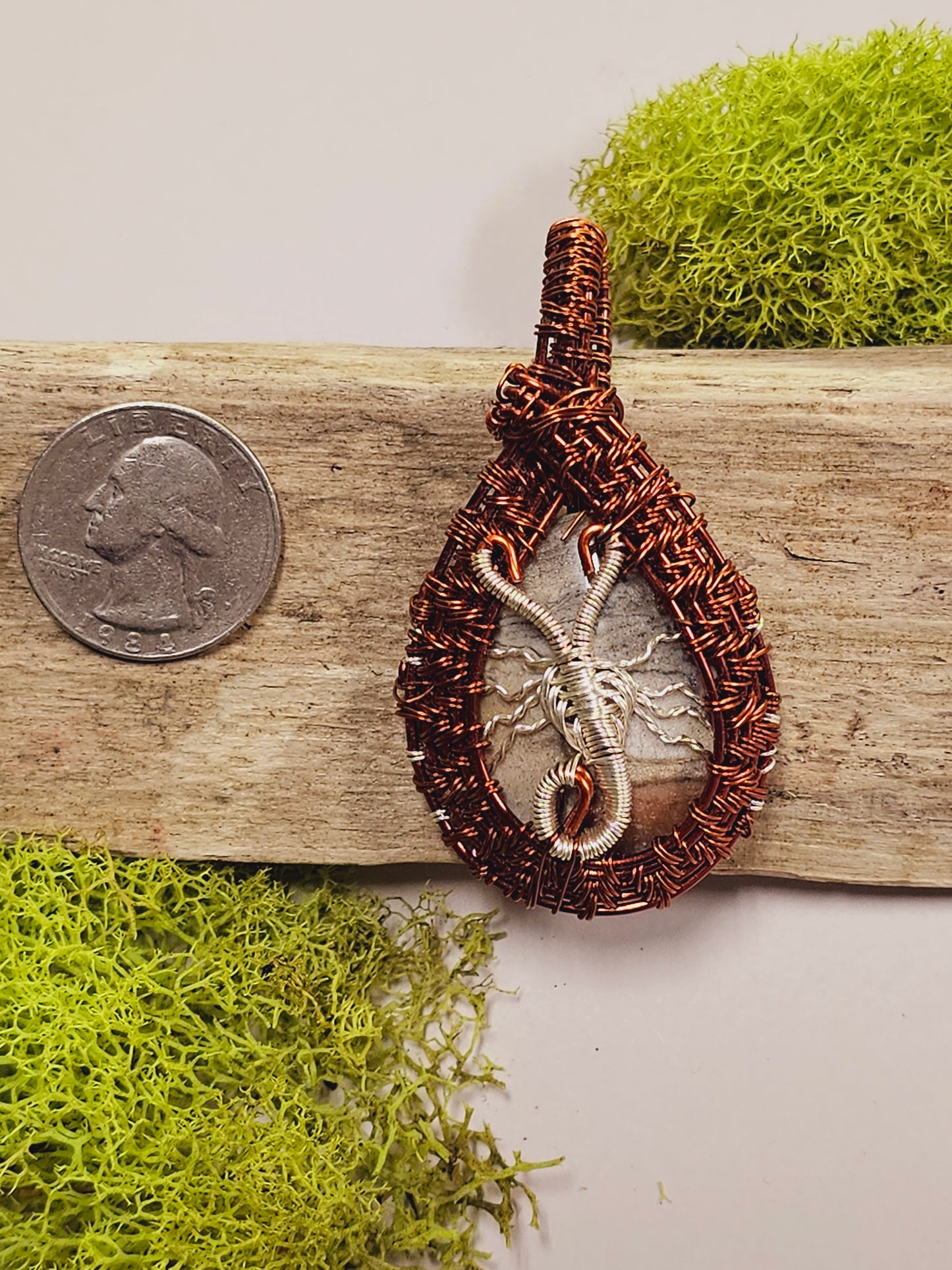 Scorpion Wire Wrapped Necklace Pendant