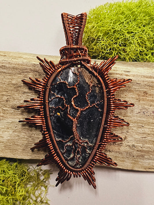 Tree of Life Wire Wrapped Necklace Pendant