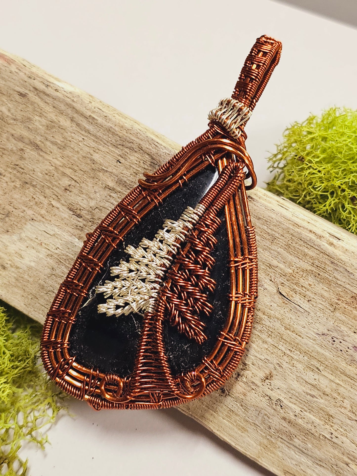 Tree Wire Wrapped Necklace Pendant