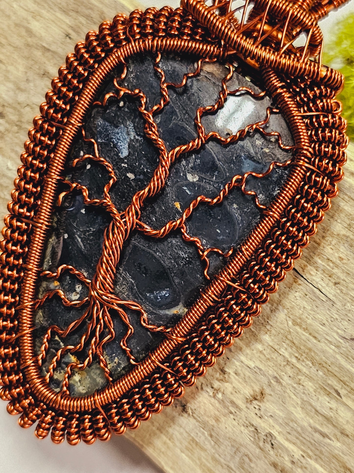 Tree of Life Wire Wrapped Necklace Pendant