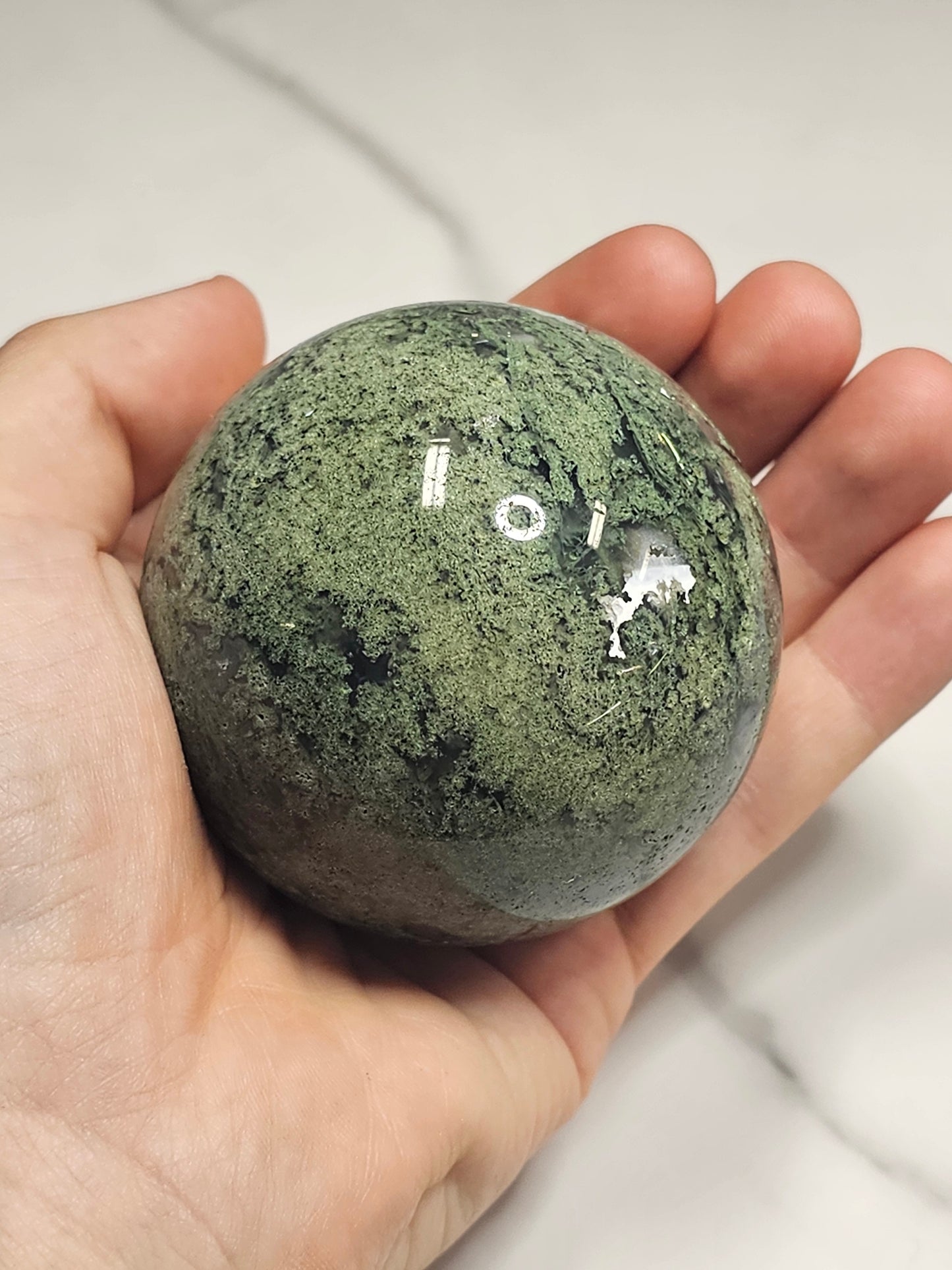 Moss Agate Sphere