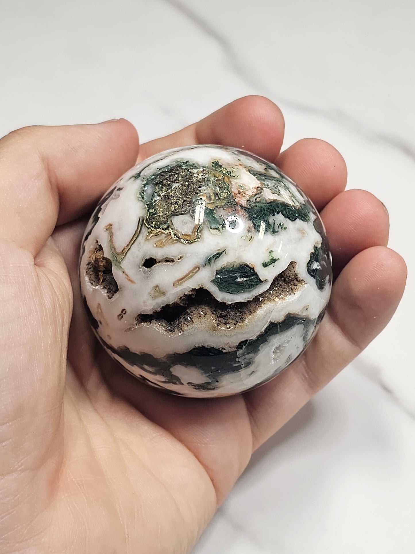 Moss Agate Sphere