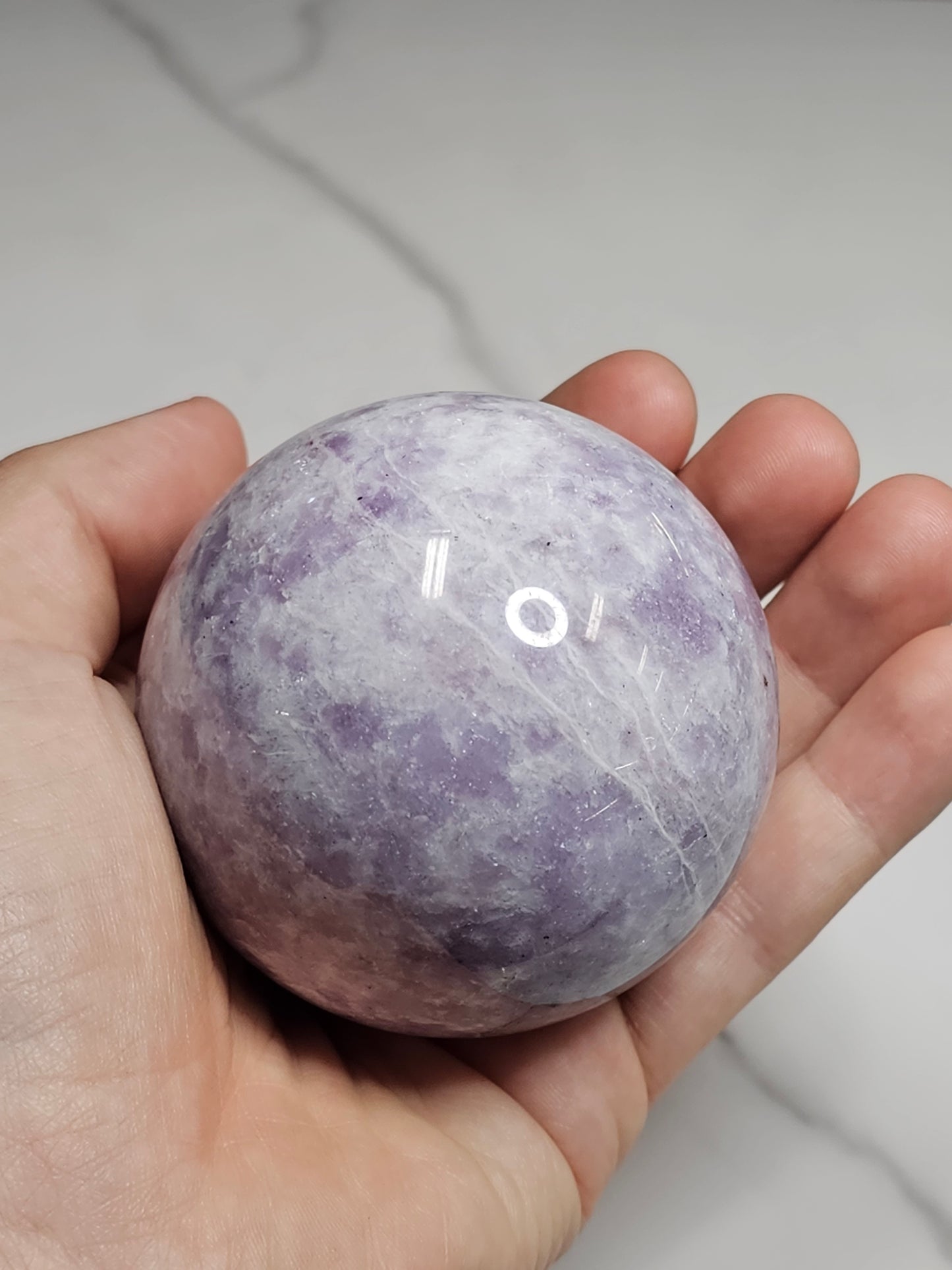 Lepidolite Sphere