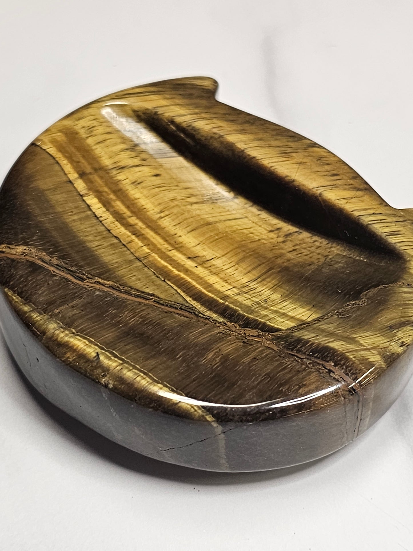 Tiger's Eye Cat Bowl