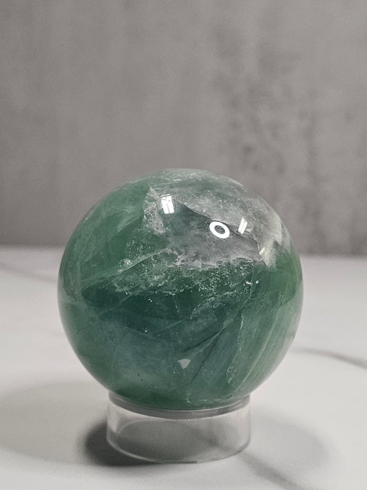 Green Fluorite Sphere