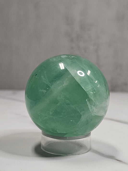Green Fluorite Sphere