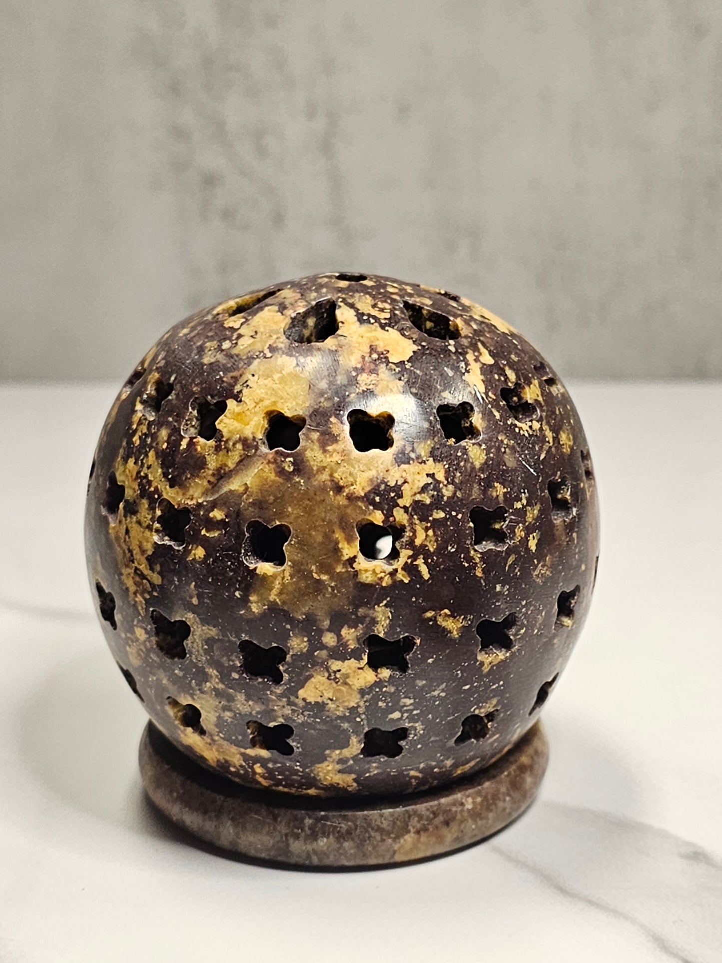 Soapstone Sphere Cone Burner
