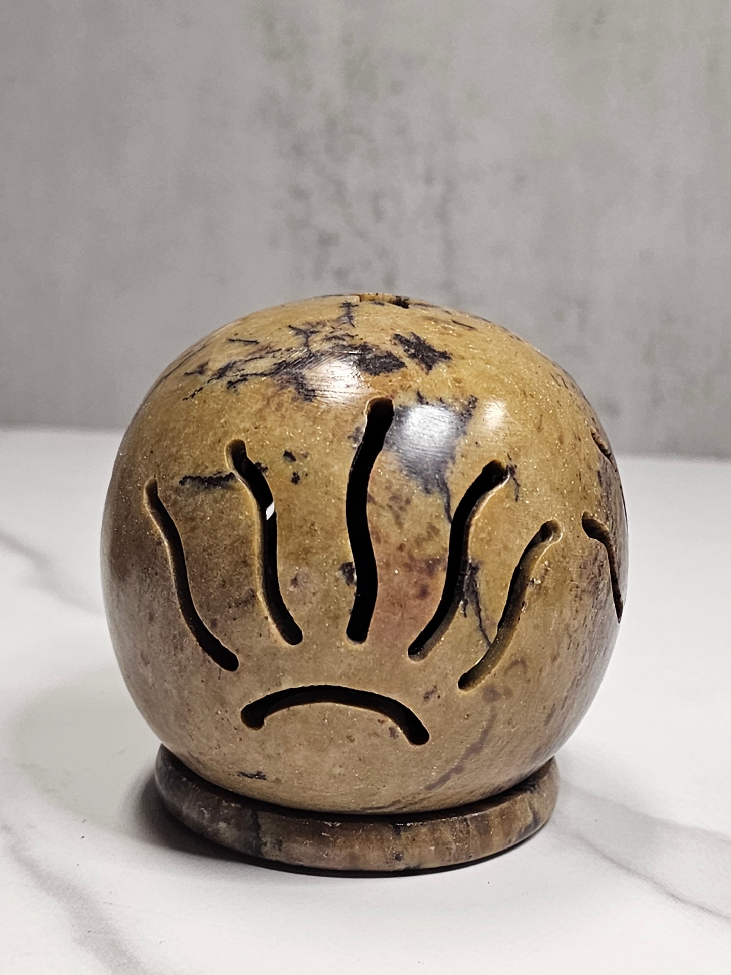 Soapstone Sphere Cone Burner