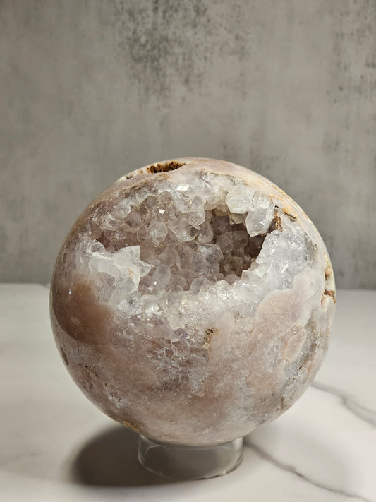 Pink Amethyst Druzy Sphere
