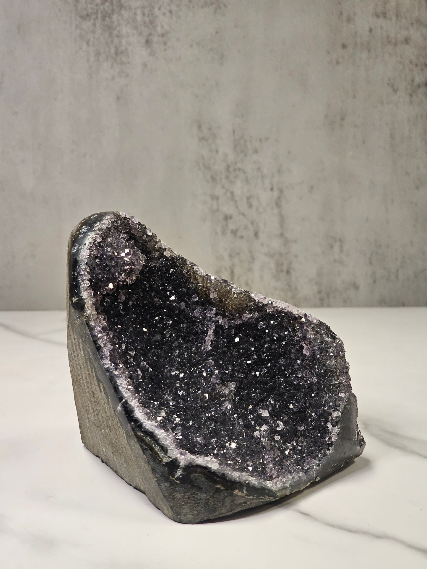 Black Amethyst Cut Base