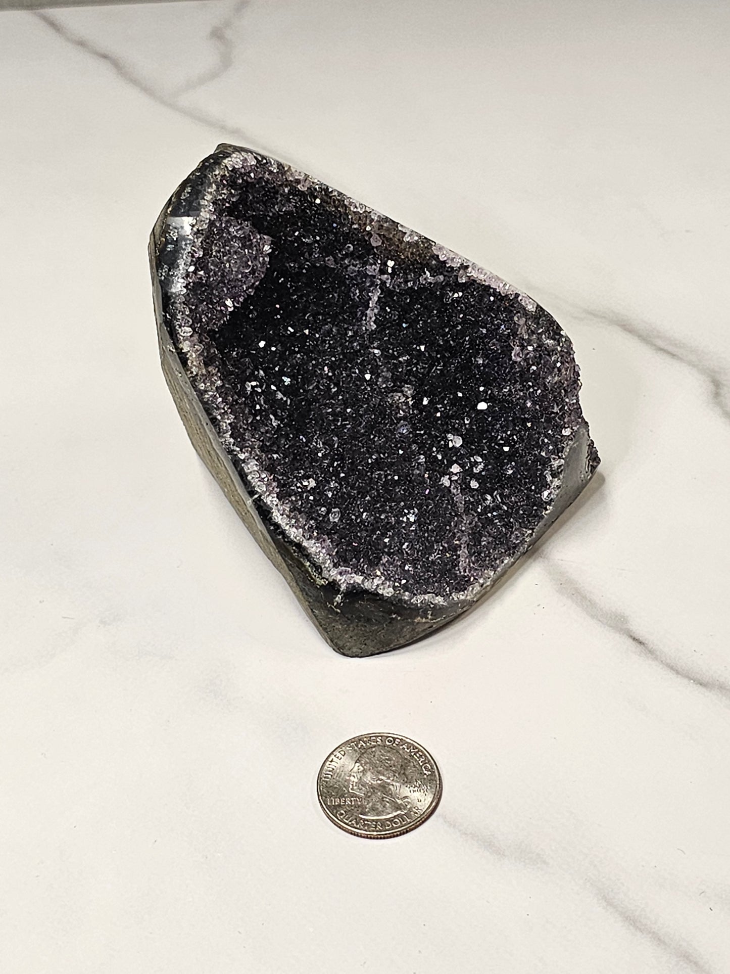 Black Amethyst Cut Base