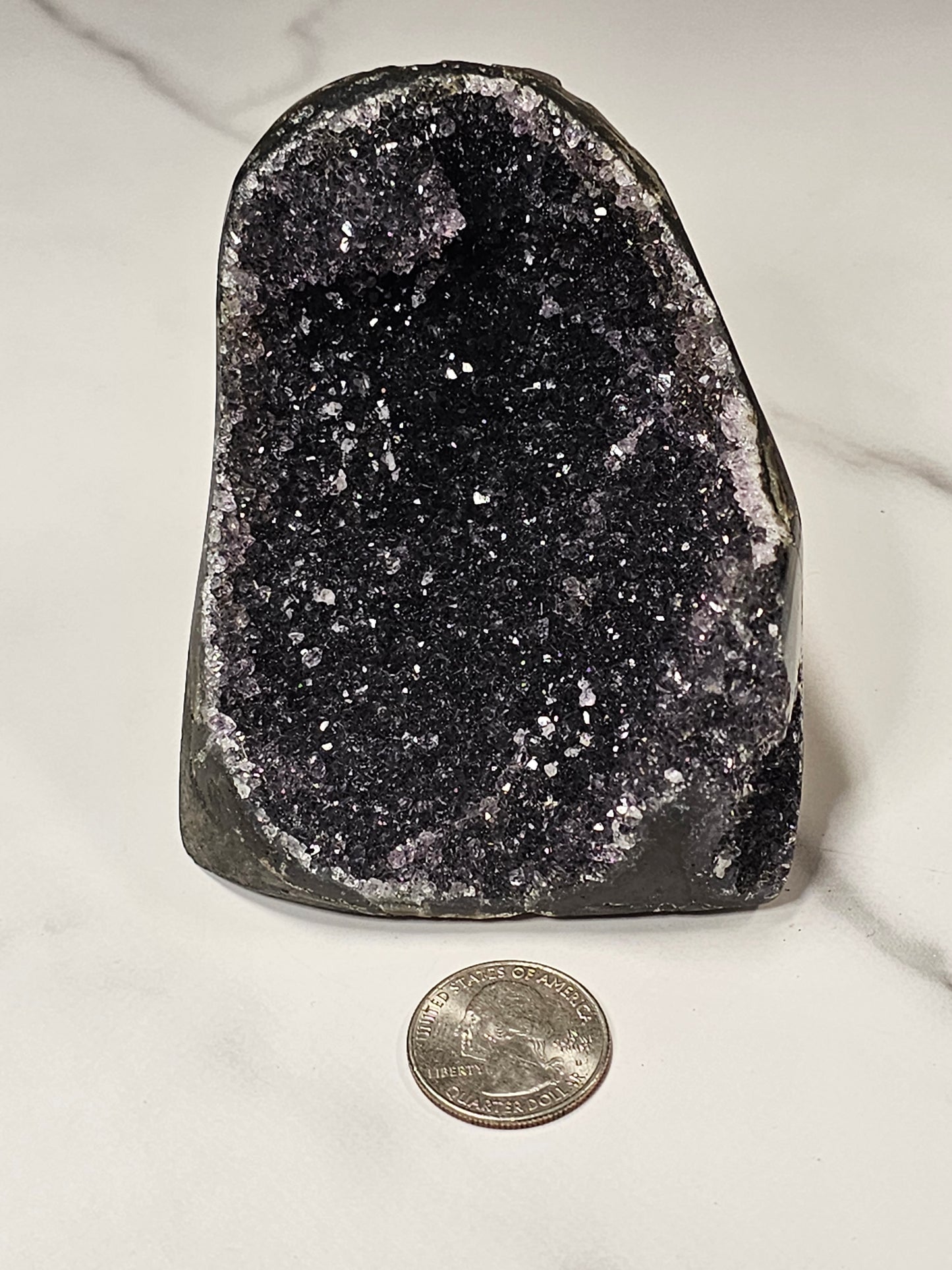 Black Amethyst Cut Base