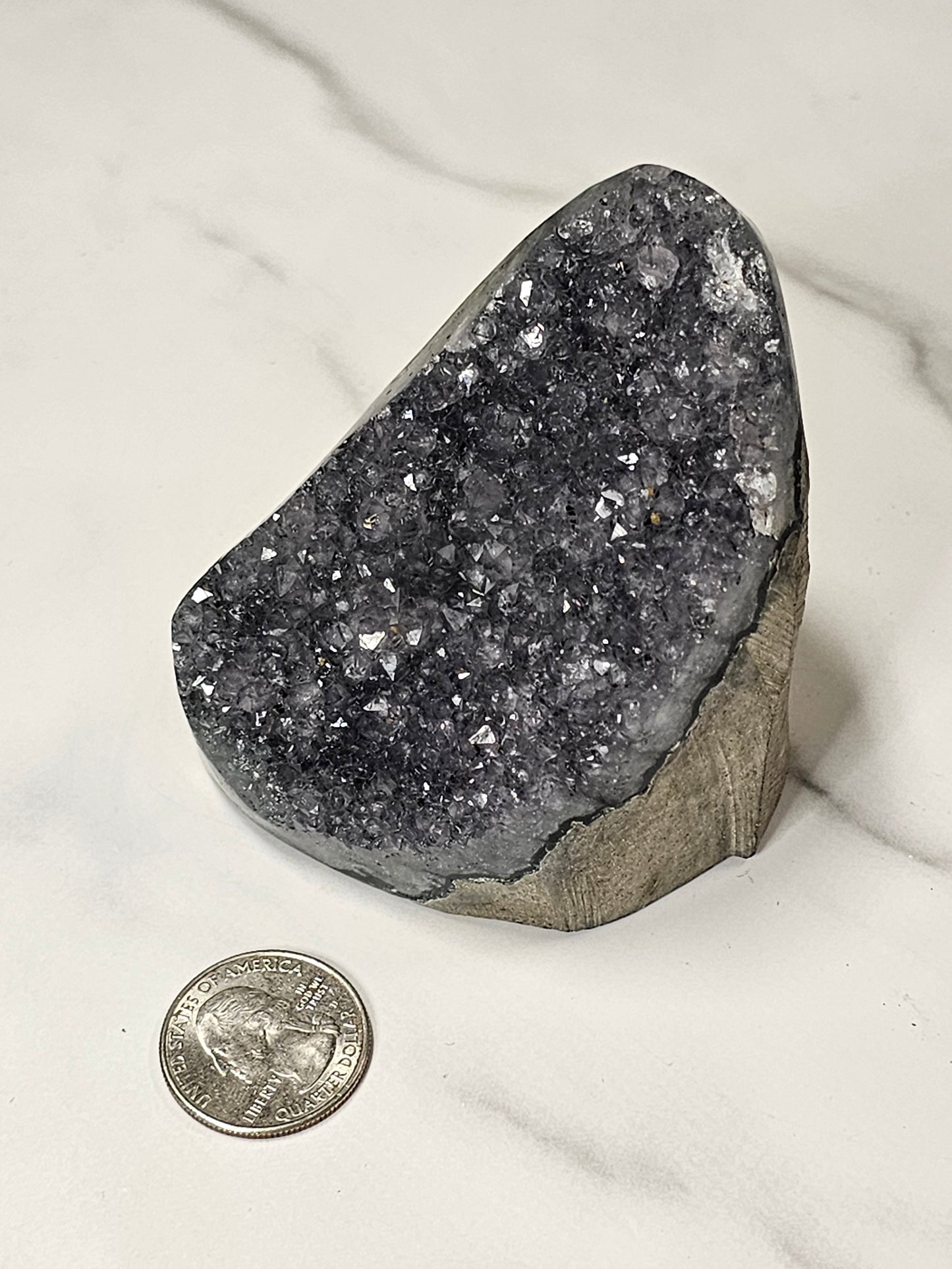 Black Amethyst Cut Base