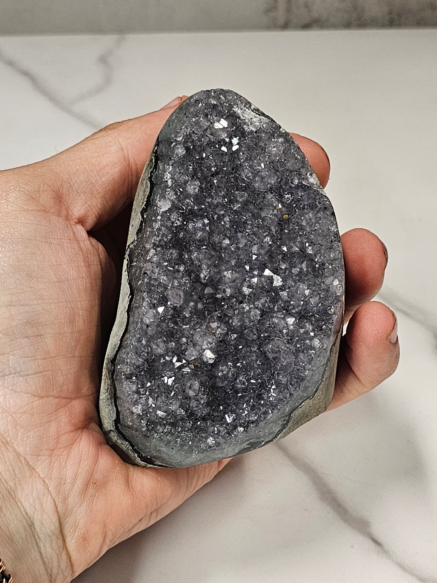 Black Amethyst Cut Base