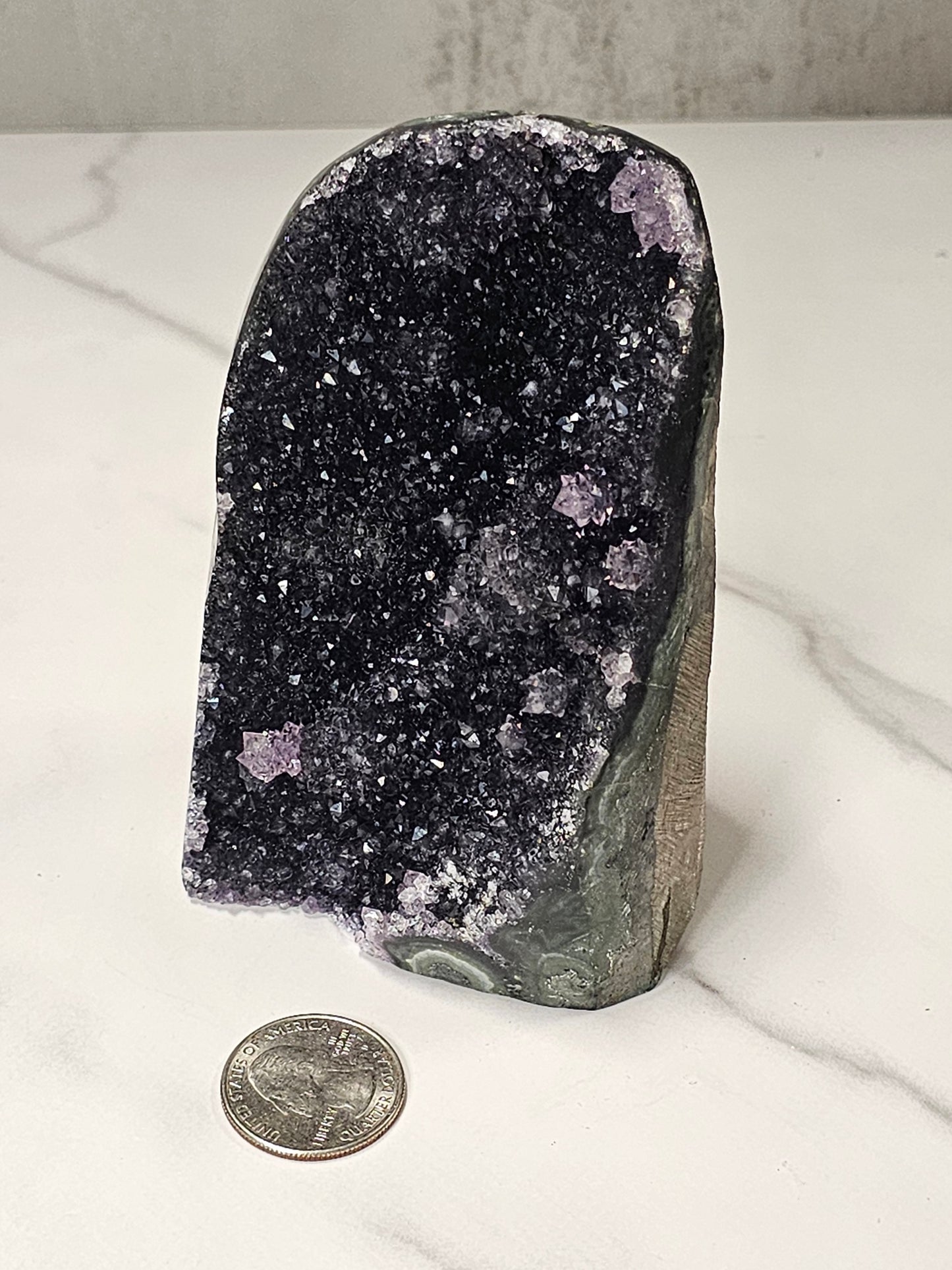 Black Amethyst Cut Base