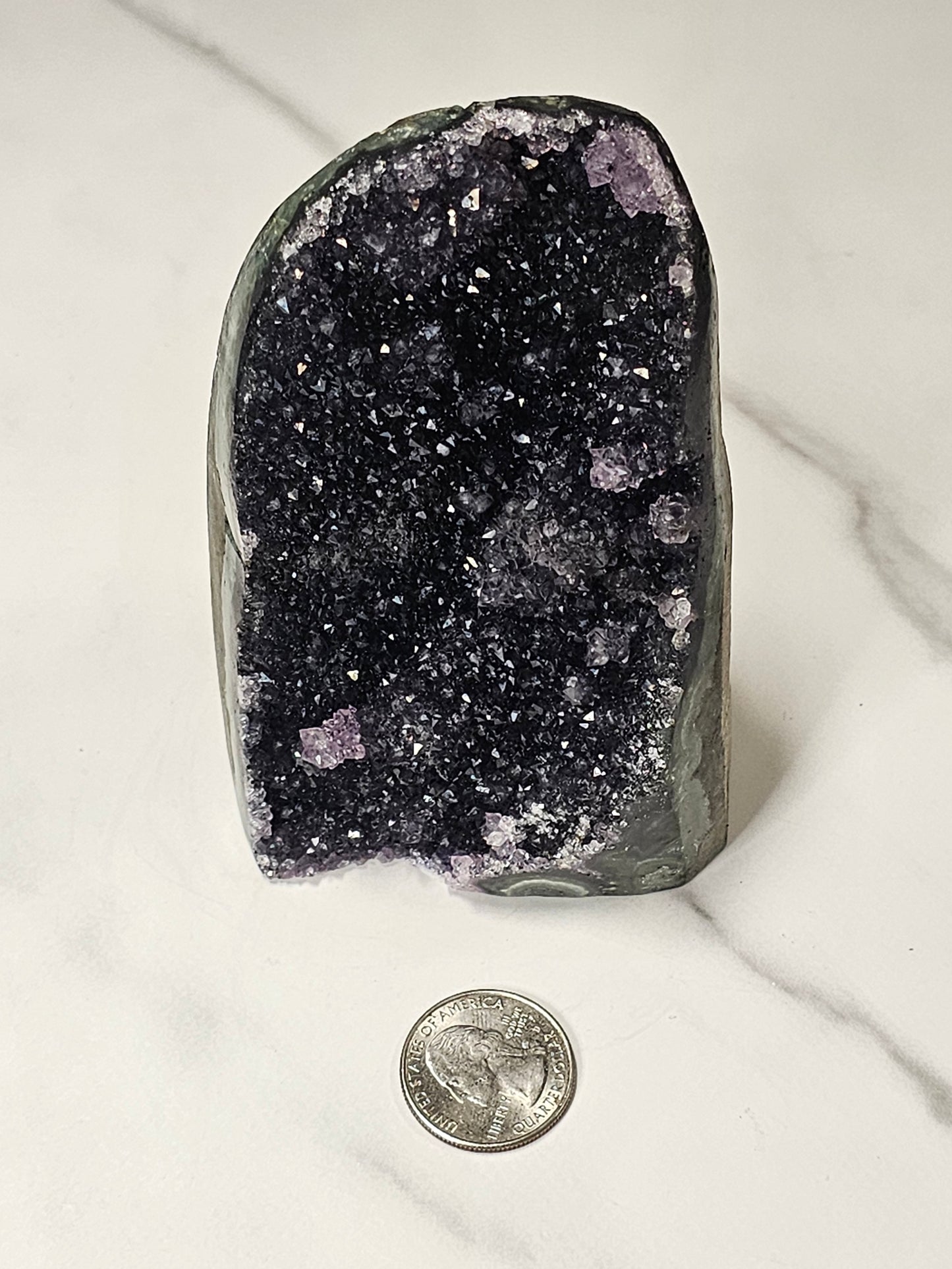 Black Amethyst Cut Base