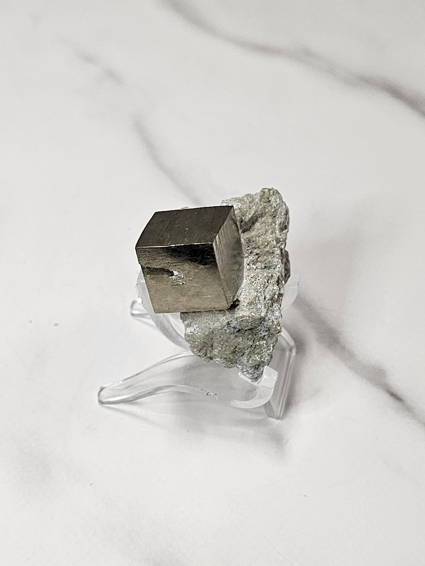 Cubic Pyrite in Matrix