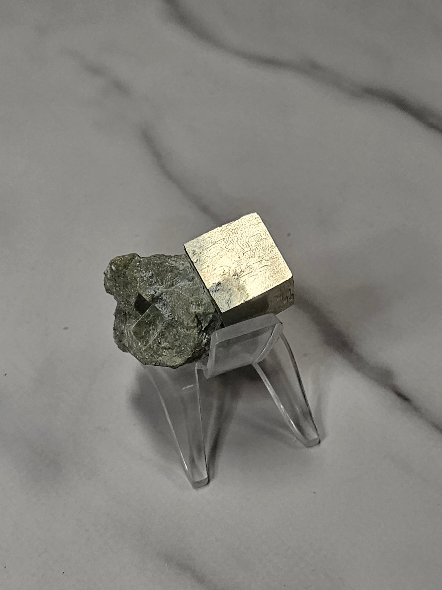 Cubic Pyrite in Matrix