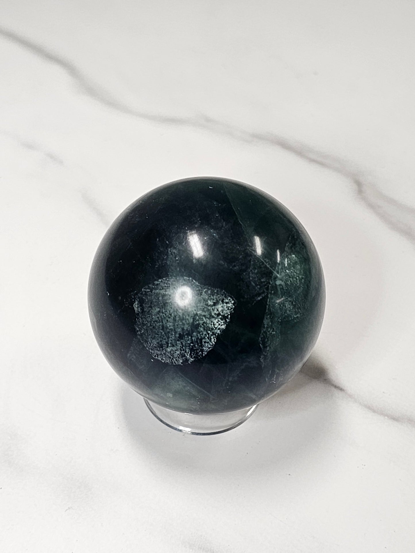 Green Fluorite Sphere