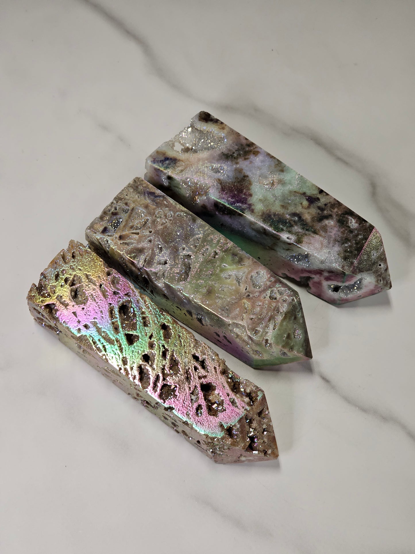 Druzy Aura Sphalerite Tower