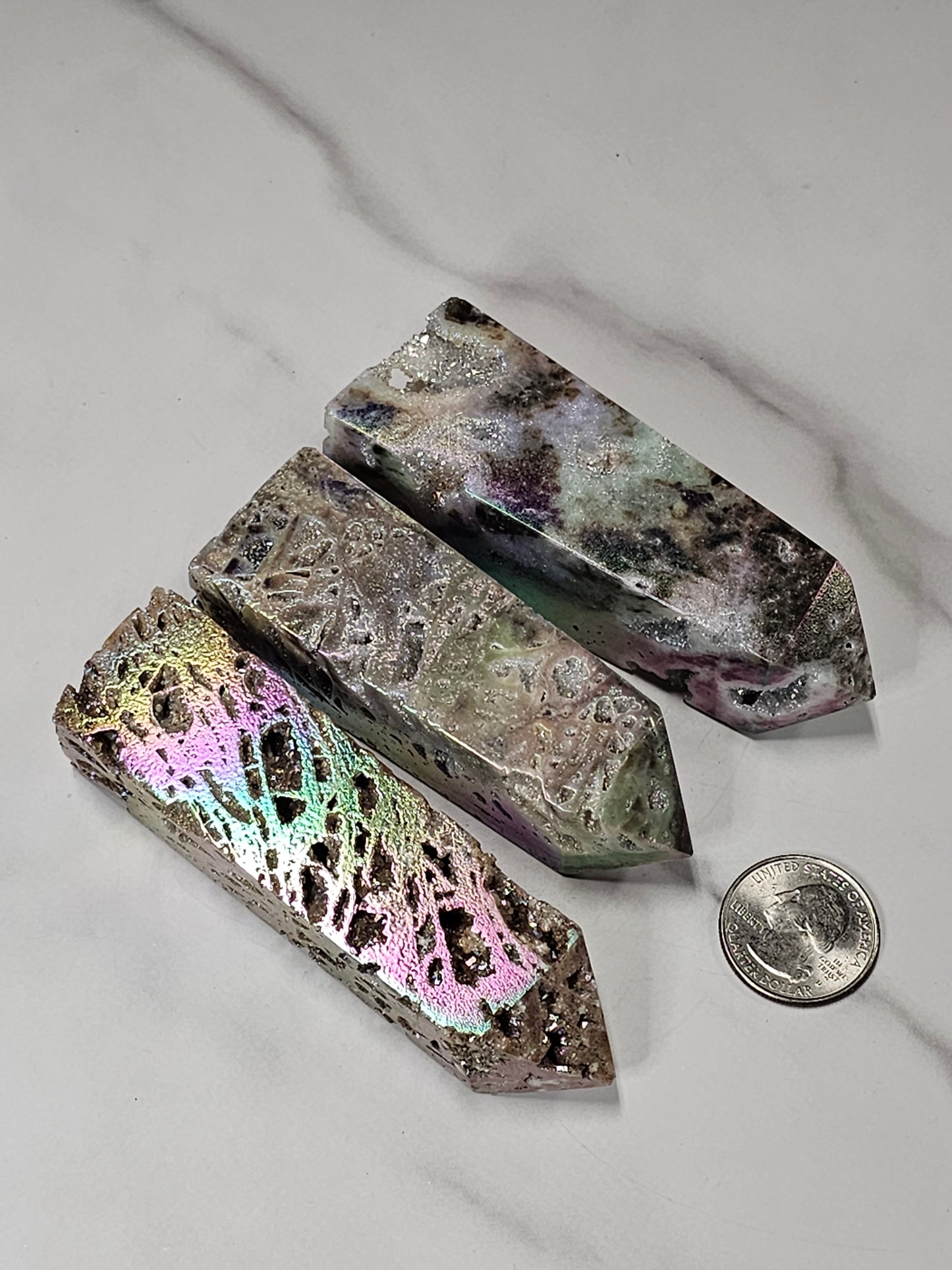 Druzy Aura Sphalerite Tower