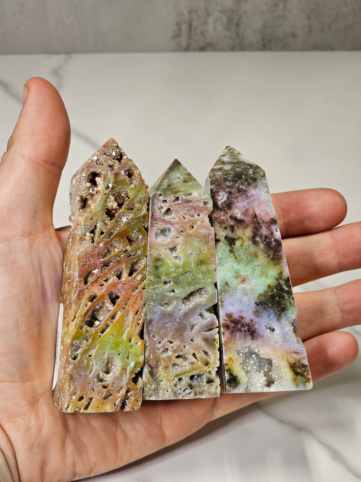 Druzy Aura Sphalerite Tower