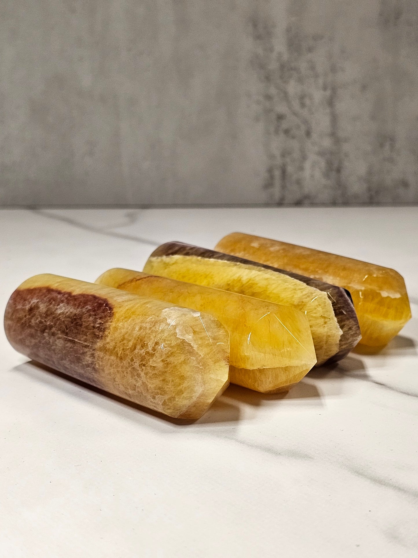 Yellow Fluorite Cylinder Tower