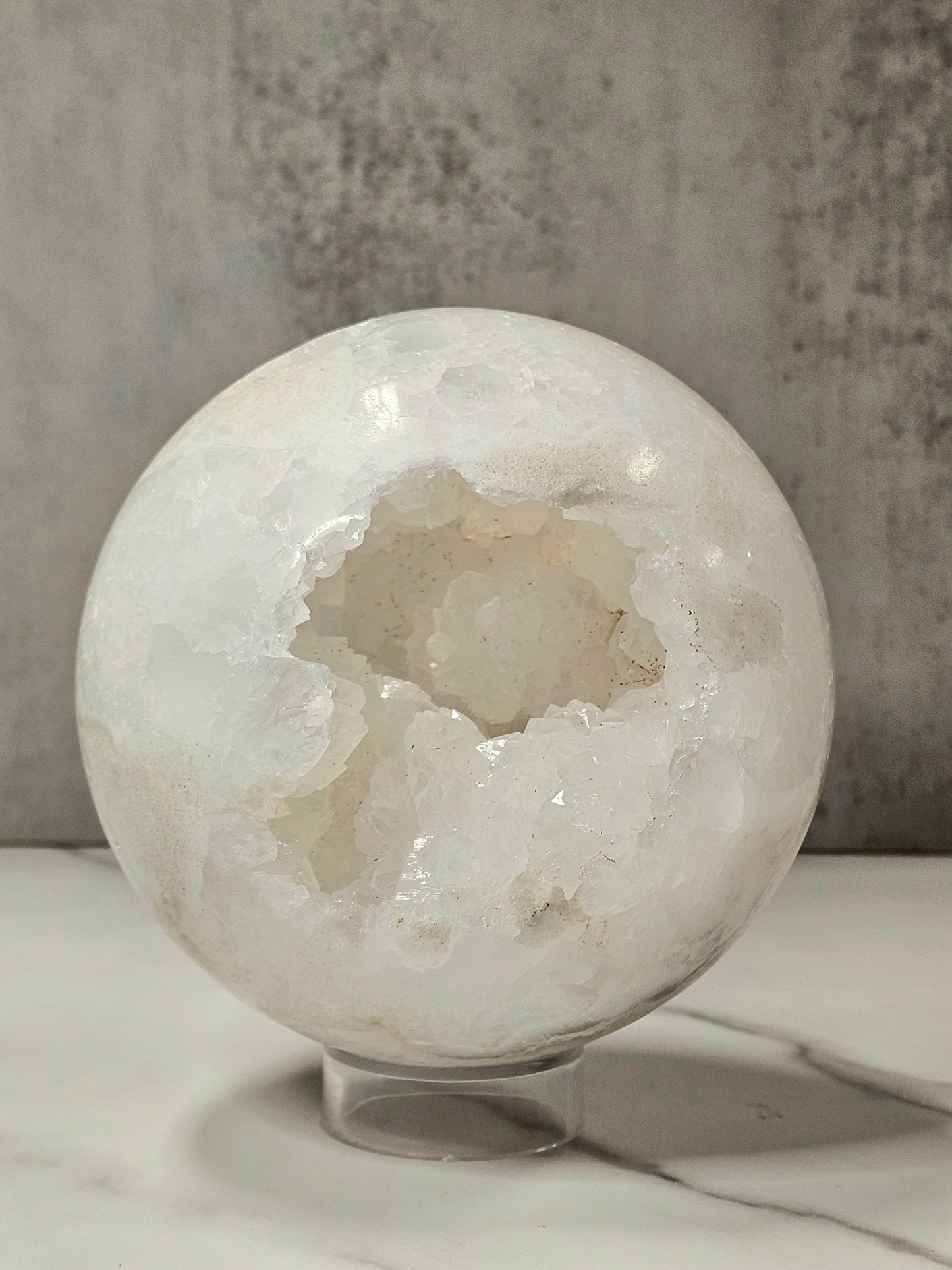 Druzy Quartz Sphere