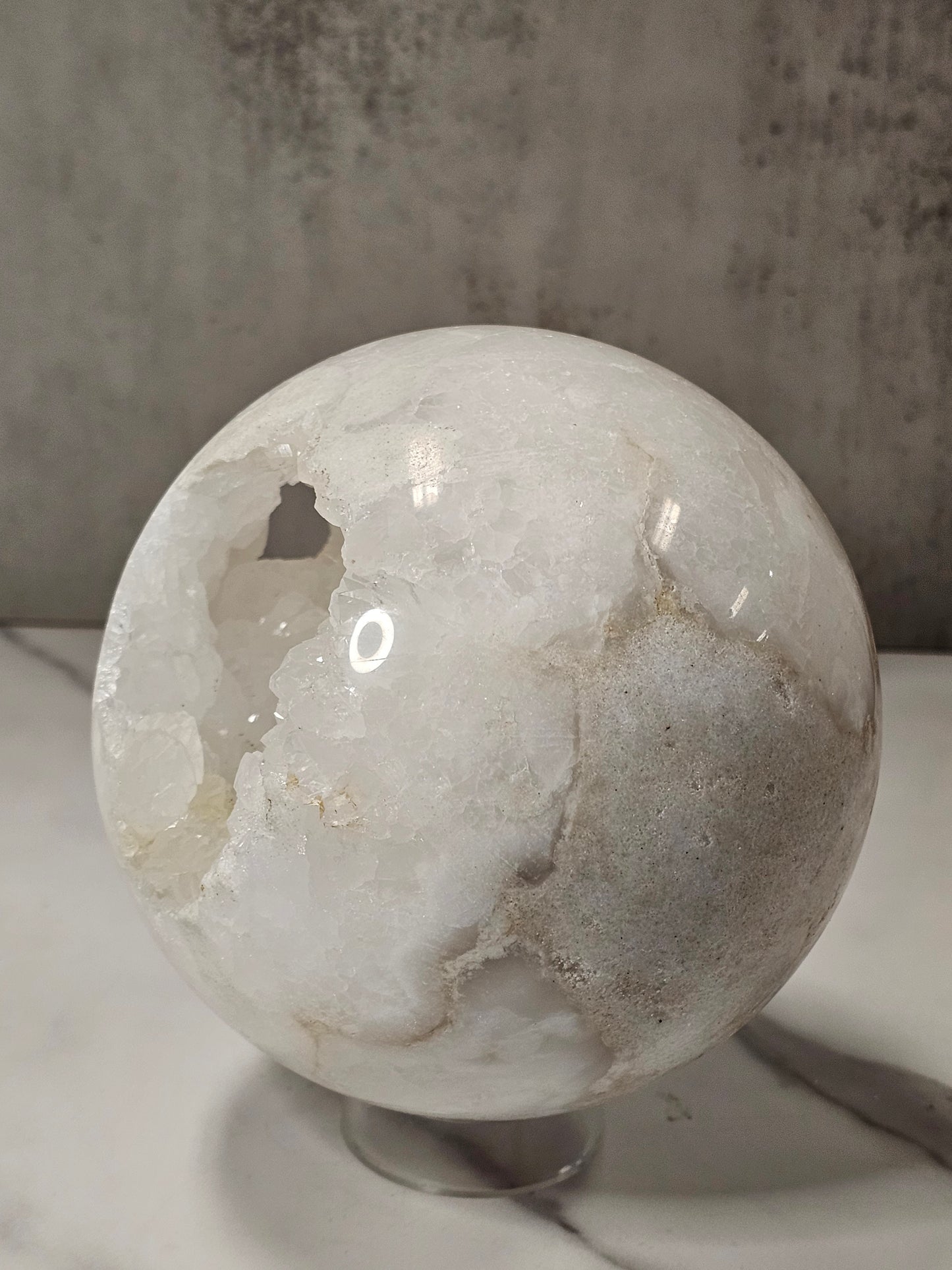Druzy Quartz Sphere