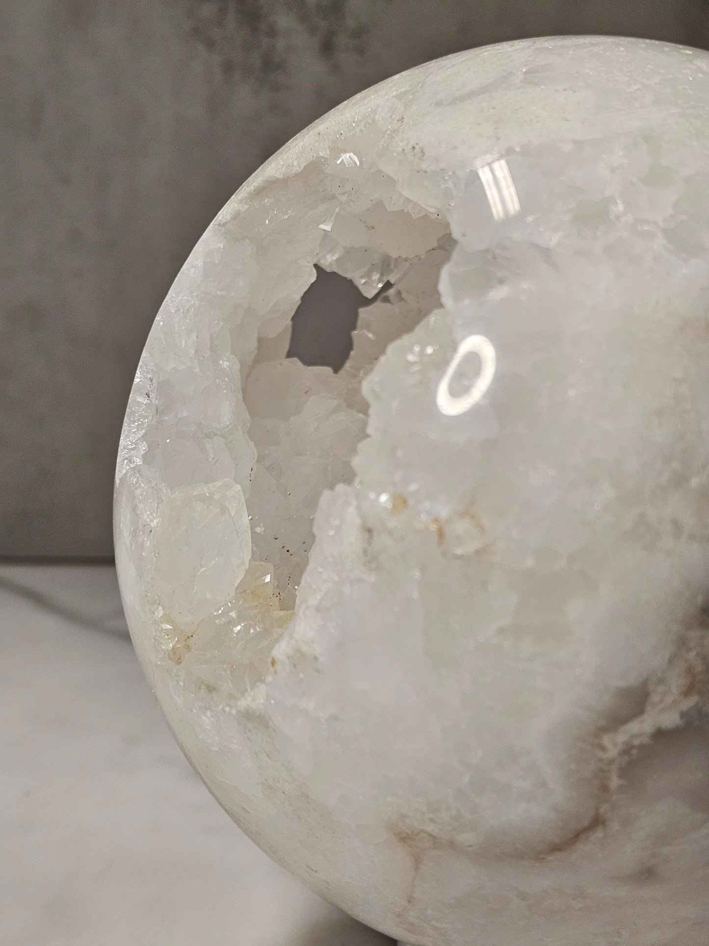 Druzy Quartz Sphere