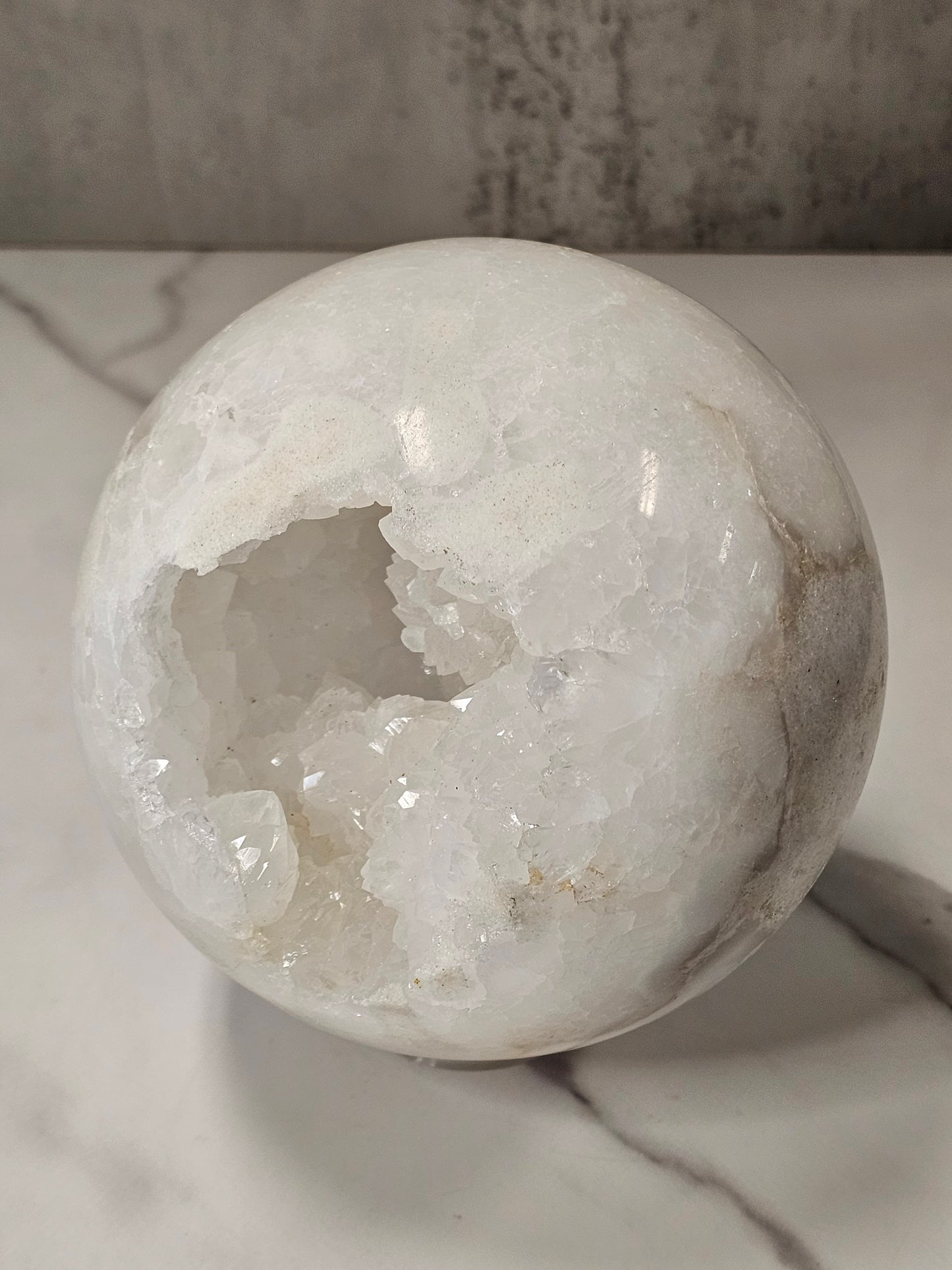 Druzy Quartz Sphere