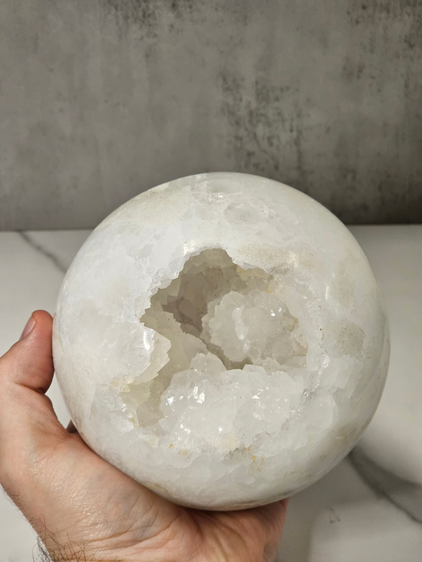 Druzy Quartz Sphere
