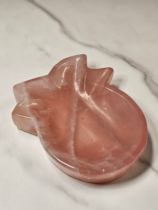 Rose Quartz Pineapple Bowl
