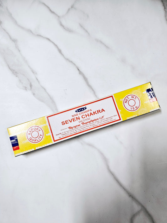 Seven Chakra Satya Incense Sticks 15g