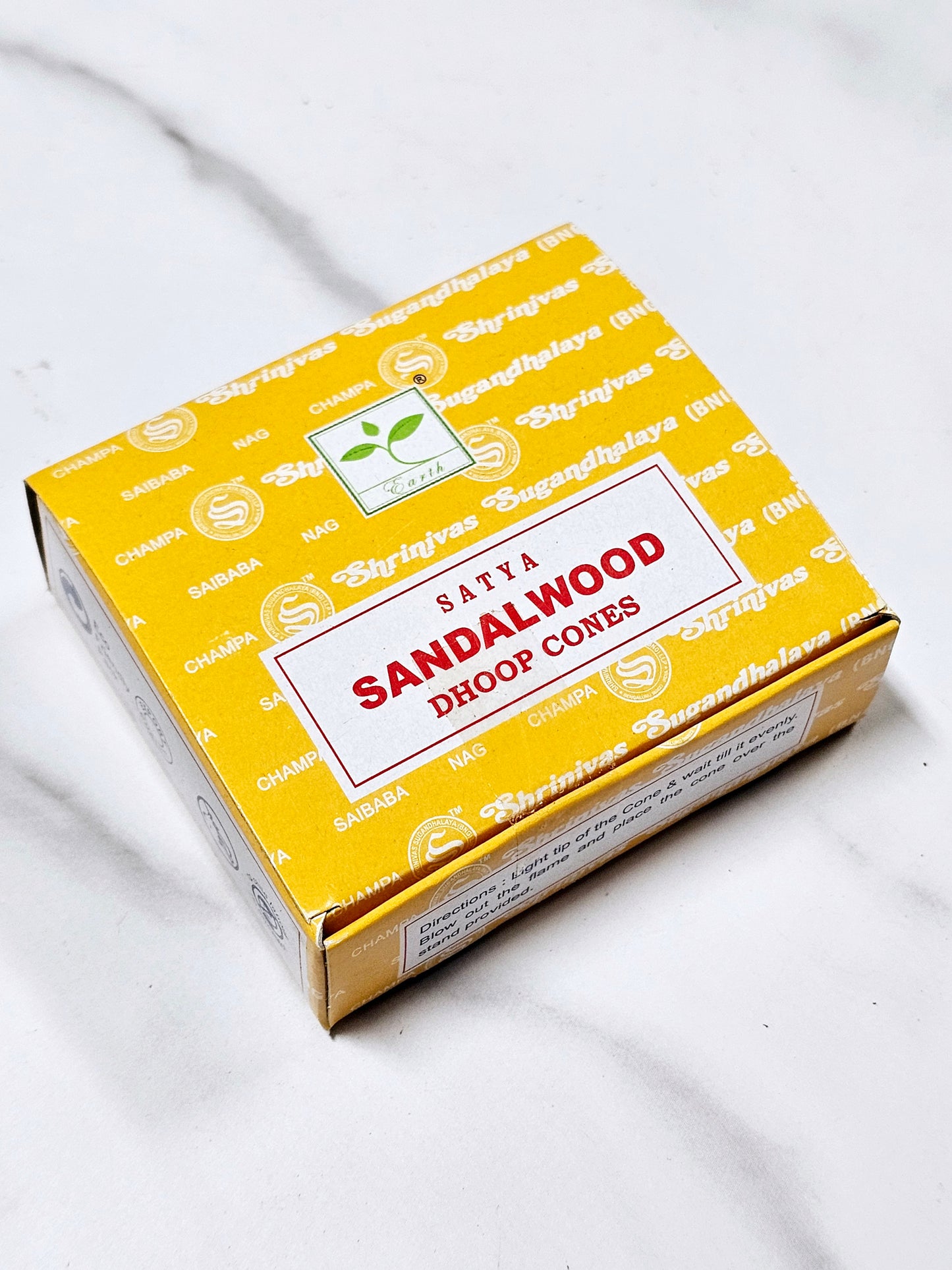 Sandalwood Satya Incense Cones 12pk