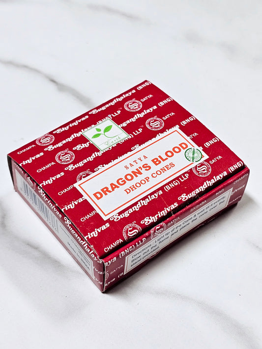 Dragon's Blood Satya Incense Cones 12pk
