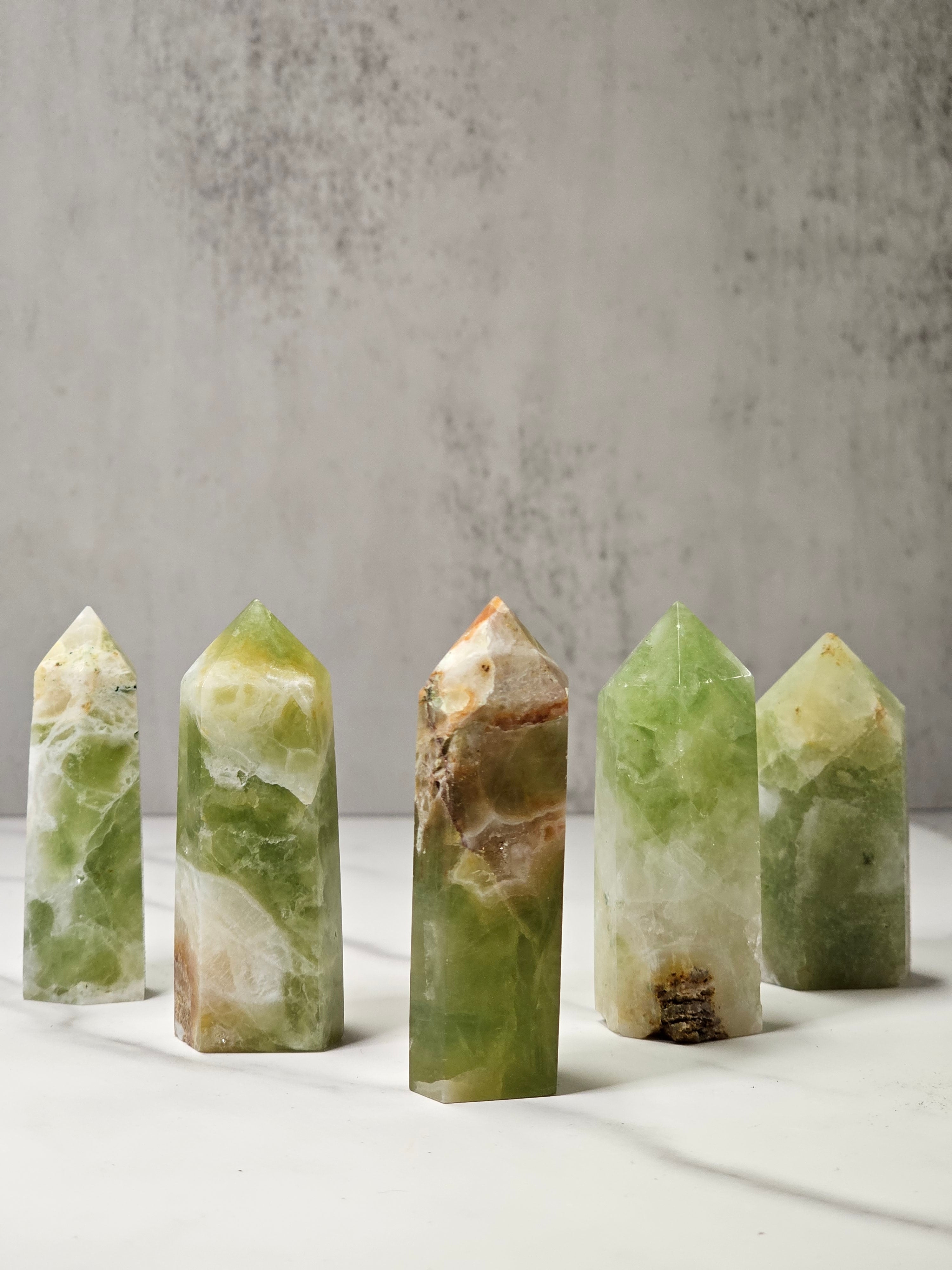 パワーストーン Green Jasper Tower – Quartz Botanicals