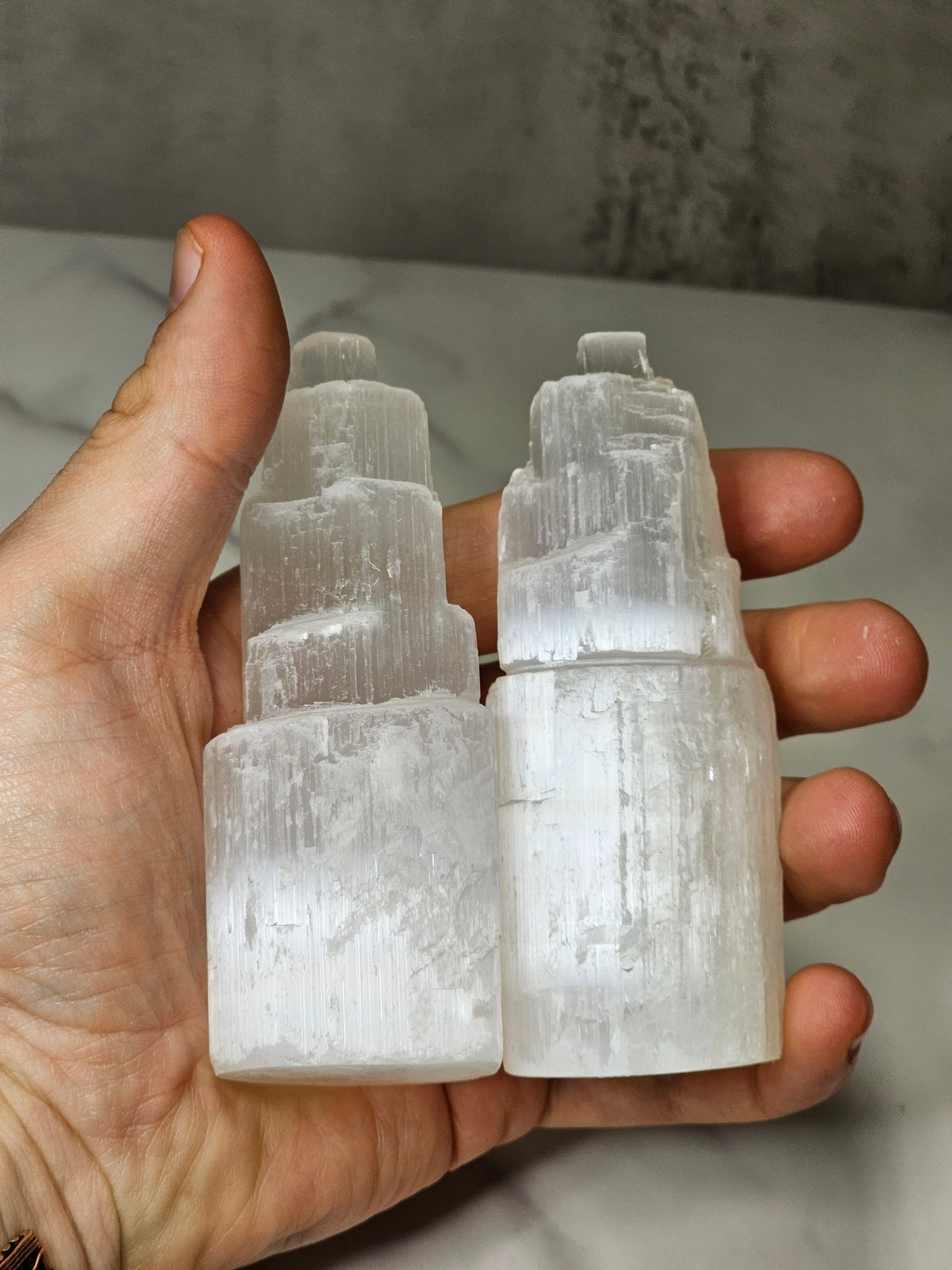 Selenite Tower 4"