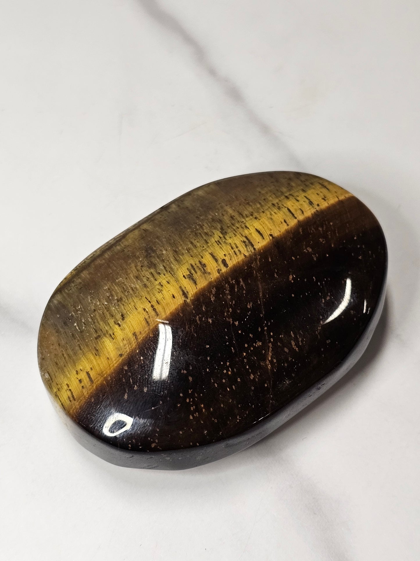 Tiger's Eye Palm Stone