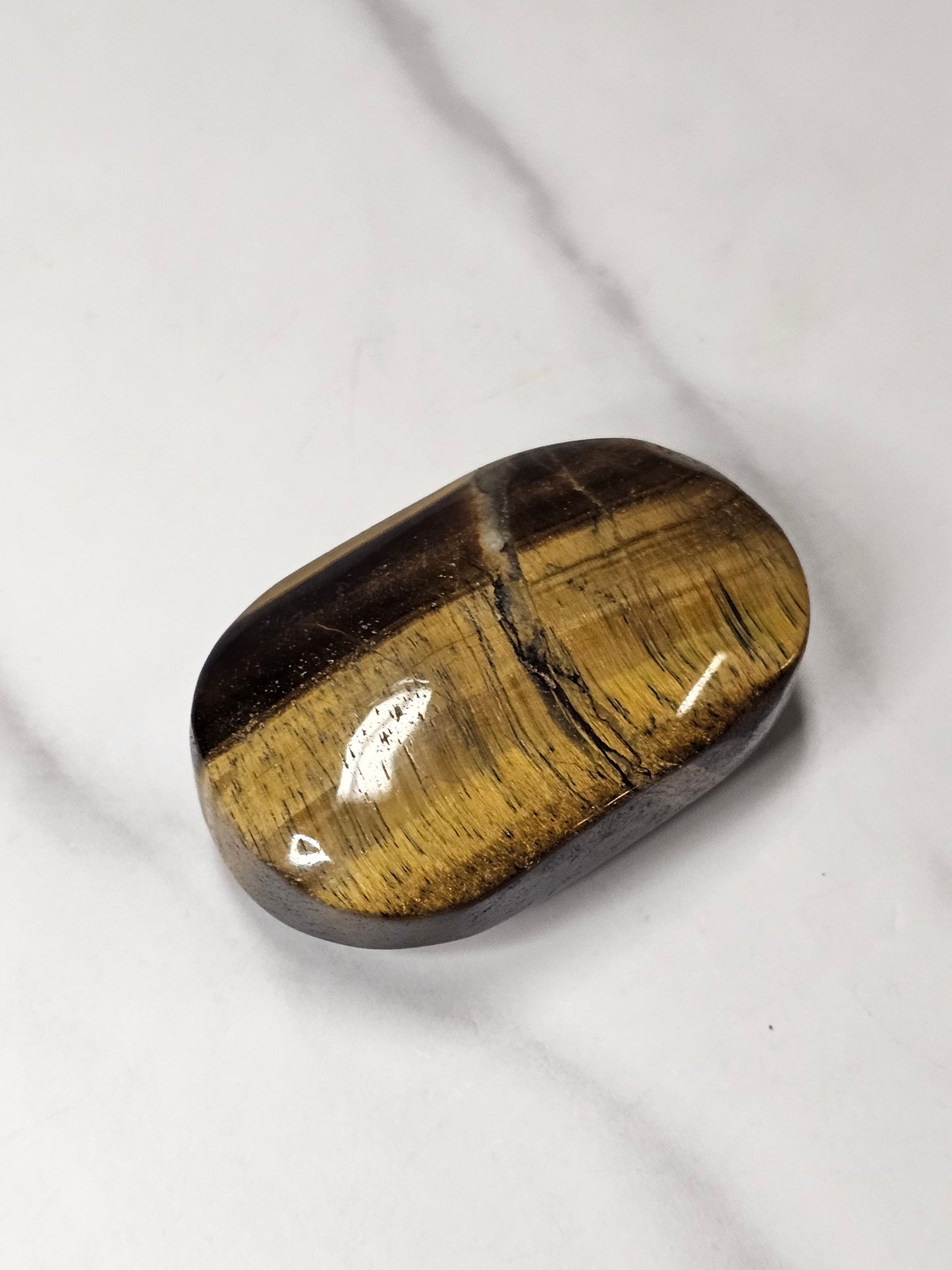 Tiger's Eye Palm Stone