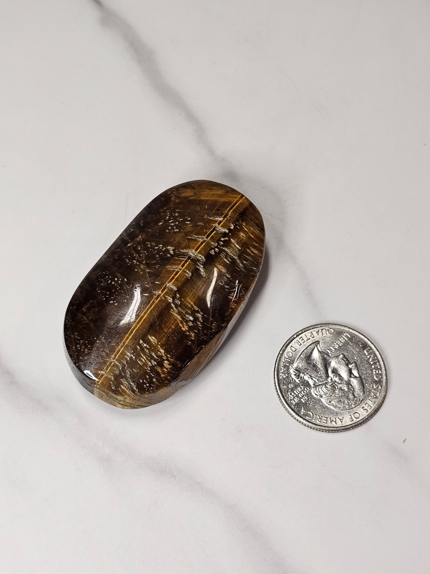 Tiger's Eye Palm Stone