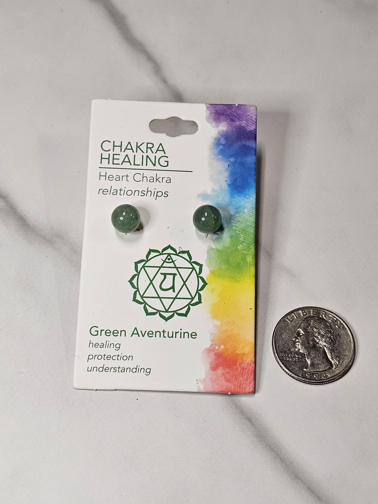 Green Aventurine 8mm Stud Earrings