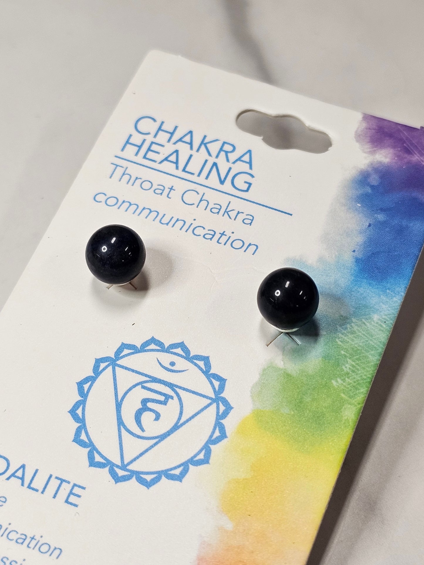 Sodalite 8mm Stud Earrings